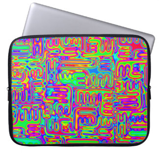 Hand And Digitally Painted Pattern Art 42 Laptop Sleeve