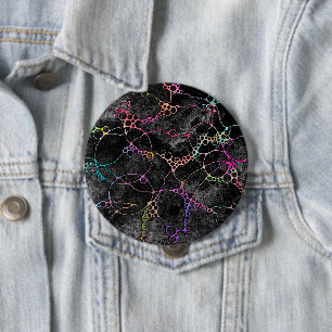 Hand And Digitally Painted Pattern Art 44 10 Cm Round Badge