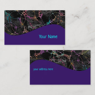 Hand And Digitally Painted Pattern Art 44 Business Card