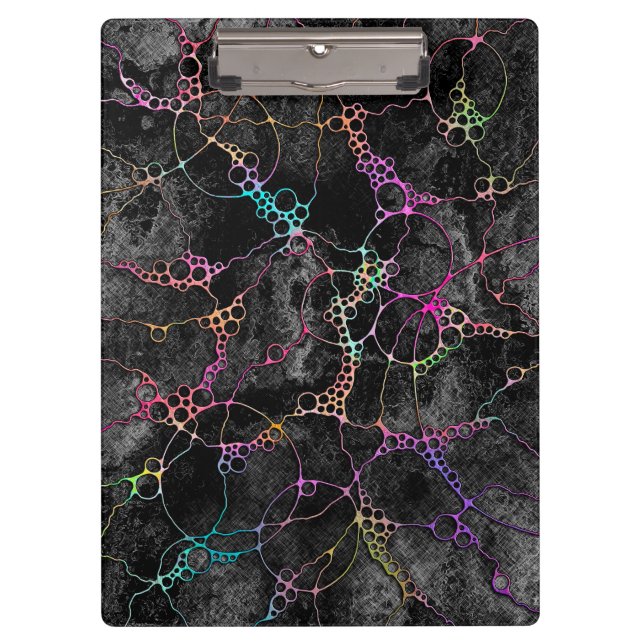 Hand And Digitally Painted Pattern Art 44 Clipboard (Front)