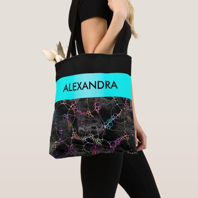 Hand And Digitally Painted Pattern Art 44 Tote Bag (Close Up)