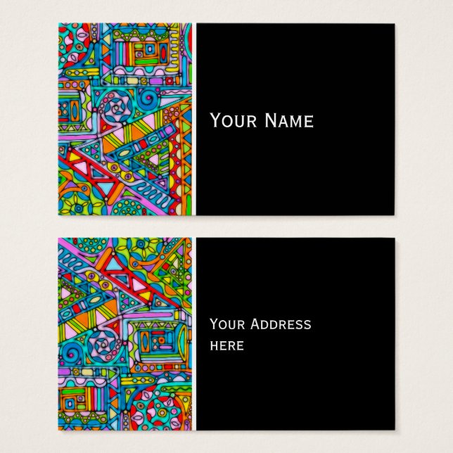 Hand And Digitally Painted Pattern Art 53 (Front & Back)