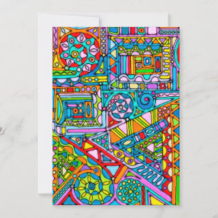 Hand And Digitally Painted Pattern Art 53