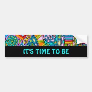 Hand And Digitally Painted Pattern Art 53 Bumper Sticker