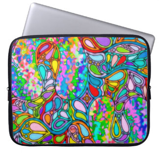 Hand And Digitally Painted Pattern Art 54 Laptop Sleeve