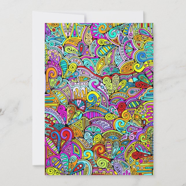 Hand And Digitally Painted Pattern Art 6 (Front)