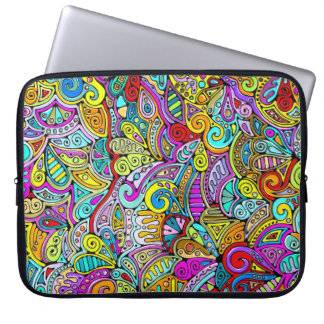 Hand And Digitally Painted Pattern Art 6 Laptop Sleeve