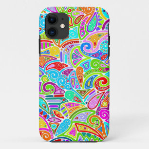 Hand And Digitally Painted Pattern Art 7 iPhone 11 Case