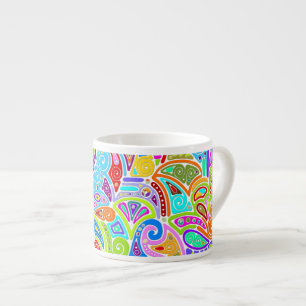 Hand And Digitally Painted Pattern Art 7 Espresso Cup