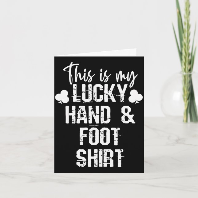 Hand And Foot Card Game Player Gift Funny Sharks C (Front)