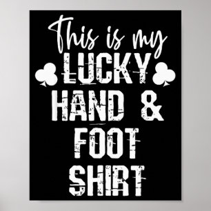 Hand And Foot Card Game Player Gift Funny Sharks C Poster