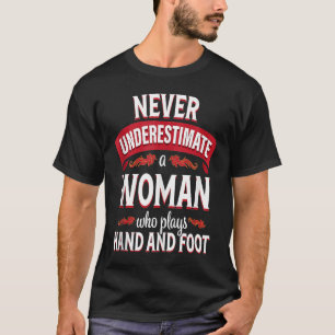 Hand and Foot Card Game Woman Player Tank Top