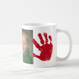 hand and foot print coffee mug