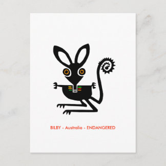 Hand -  - Aussie wildlife - marsupial -  Postcard