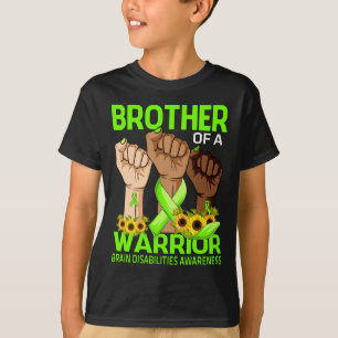 Hand Brother Of A Warrior Brain Disabilities Aware T-Shirt