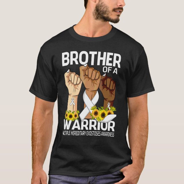 Hand Brother Of A Warrior Multiple Hereditary Exos T-Shirt (Front)