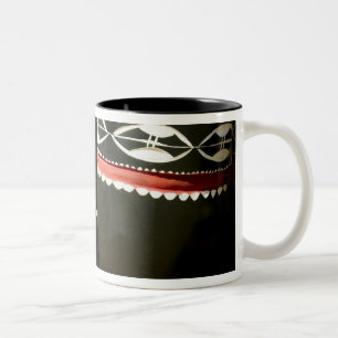 Hand carved drums, Livingston, Zambia Two-Tone Coffee Mug