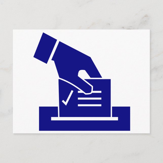 Hand casting ballot postcard (Front)