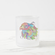 Hand-Coloured Bird Mug – Calming Nature-Inspired A