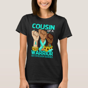 Hand Cousin Of A Warrior Addiction Recovery Awaren T-Shirt