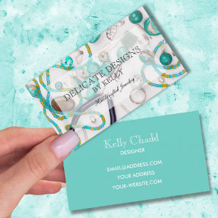 Hand Crafted Jewelry Designer Business Card