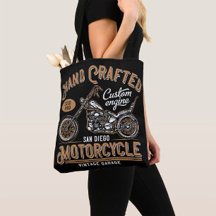 Hand Crafted Motorcycle Tote Bag