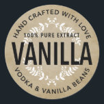 Hand crafted Vanilla Extract label VE006_06rd<br><div class="desc">Hand crafted with Love - Vanilla Extract label. Check out more shapes and sizes (I can make anything you'd like) on my website: www.DavetDesigns.com</div>