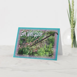 Hand Cultivator-get well, customise Card