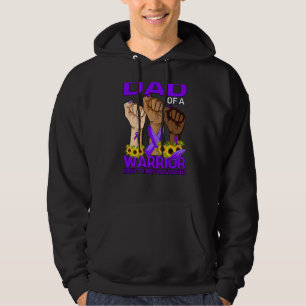 Hand Dad Of A Warrior Retinitis Pigmentosa Awarene Hoodie