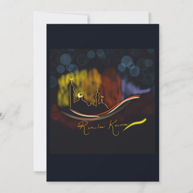 Hand designed Ramadan card (Front)
