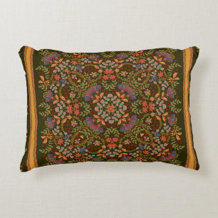 Hand draw fantasy floral pattern. Vintage template Decorative Cushion