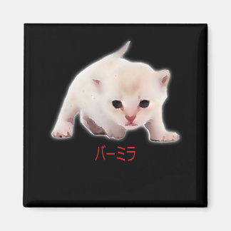 Hand Draw Funny Burmilla Cat Japan Dad Mum Bro Magnet