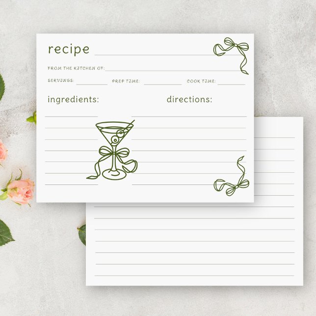 hand-draw martini Bridal recipe (Creator Uploaded)