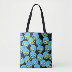 Hand draw skull pattern. Seamless skull pattern re Tote Bag