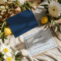 Hand Draw Vintage Blue Handwritting Details