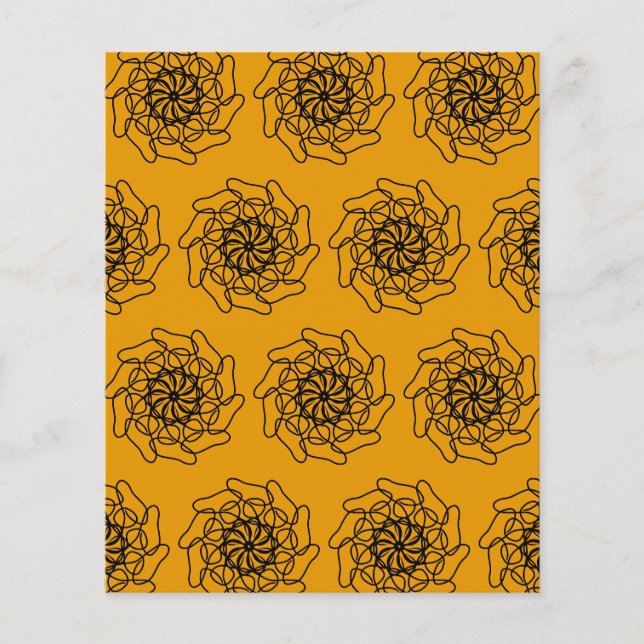 Hand drawing abstract pattern Scrapbook Paper (Front)