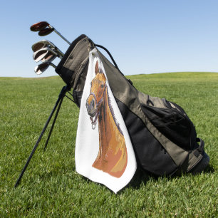 Hand drawing little cute foal hand towel