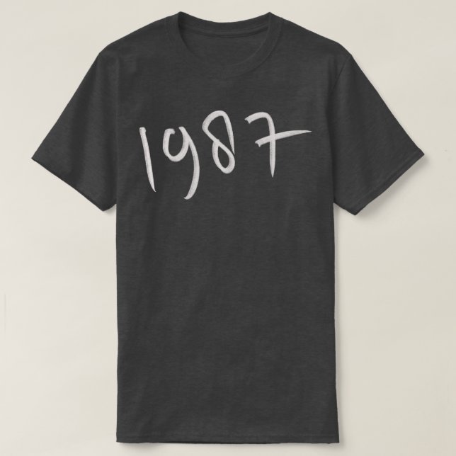 Hand Drawn 1987 T-Shirt (Design Front)