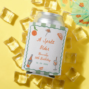 Hand Drawn A Spritz Older Birthday Party Can Cooler