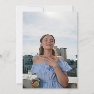 Hand Drawn A Tini Bit Older Martini Birthday Invitation