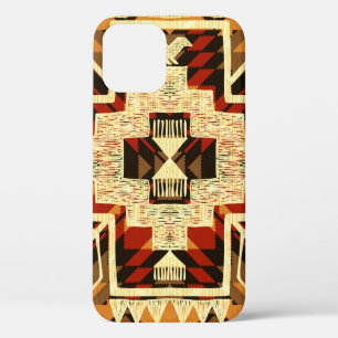 Hand drawn abstract illustration native American s iPhone 12 Case
