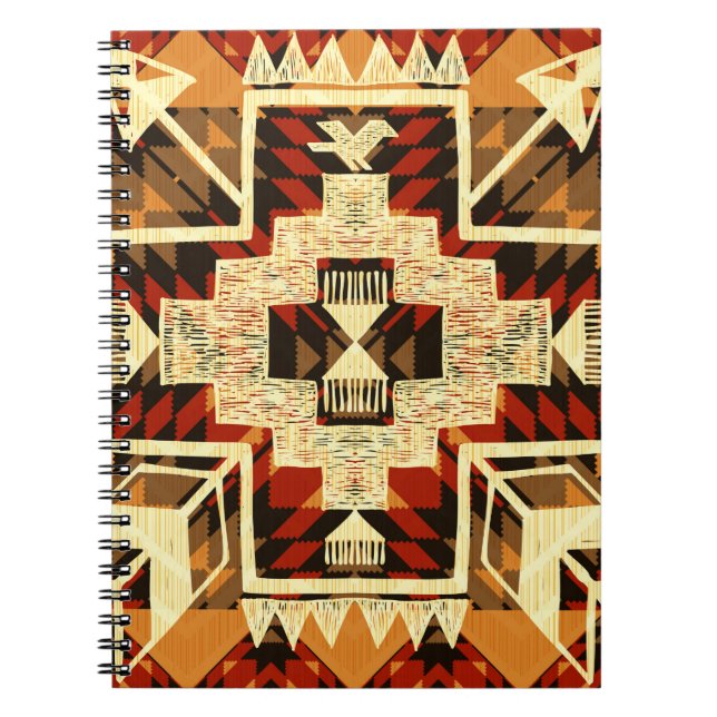 Hand drawn abstract illustration native American s Notebook (Front)