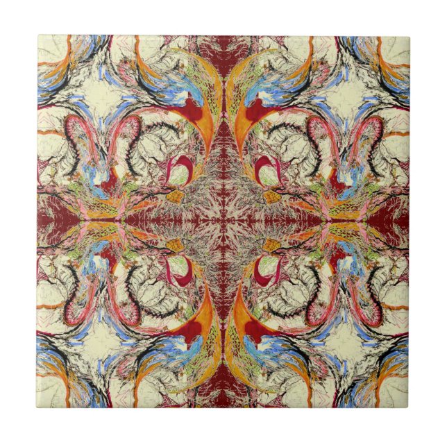 Hand Drawn Abstract Pattern Tile (Front)