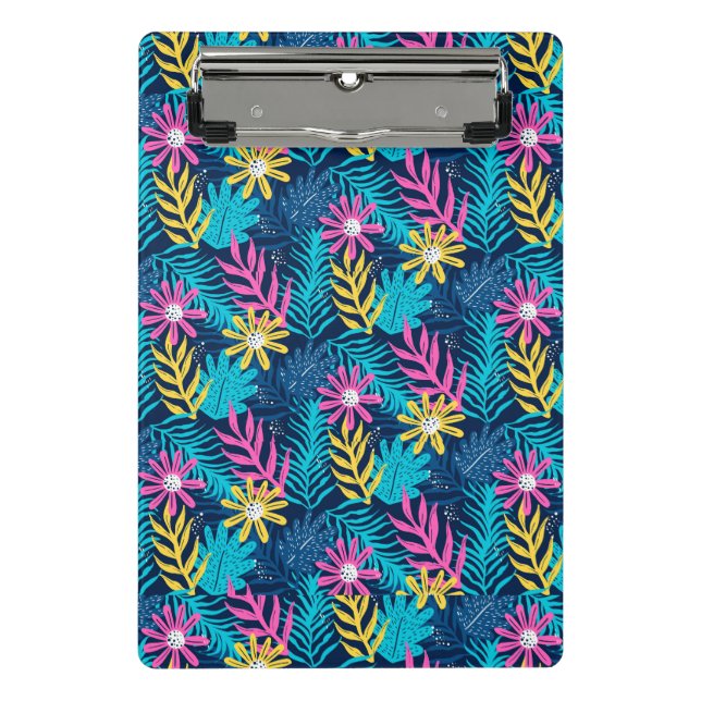 Hand Drawn Abstract Pattern With Plants-86761 Mini Clipboard (Front)