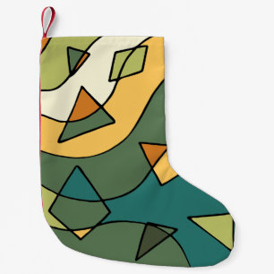 Hand drawn abstract vintage design    small christmas stocking