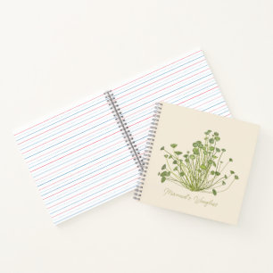 Hand drawn Acetabularia Seaweed  Notebook