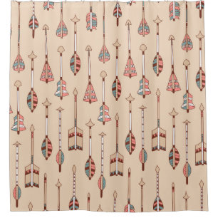 Hand-Drawn Arrows, Colourful Vintage. Shower Curtain