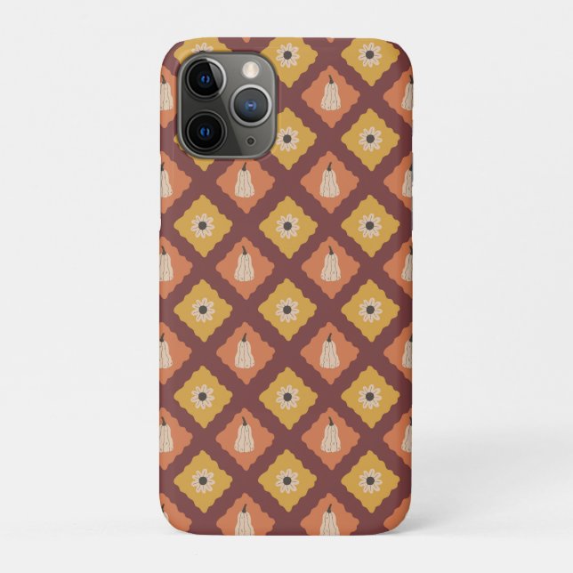 Hand Drawn Autumn Diamond Pattern  Case-Mate iPhone Case (Back)