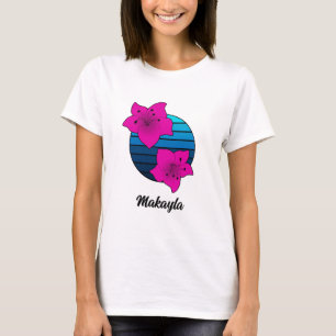 Hand Drawn Azalea with Sunset T-Shirt
