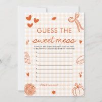 Hand Drawn Baby Shower Guess The Sweet Mess Game